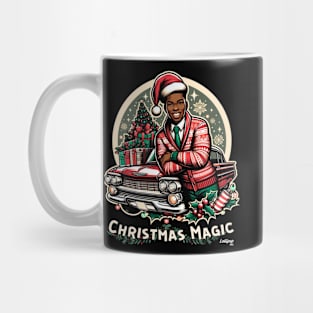 Santa's Speed Shop - A Xmas Christmas December Car Guy Retro Vintage Style Mug